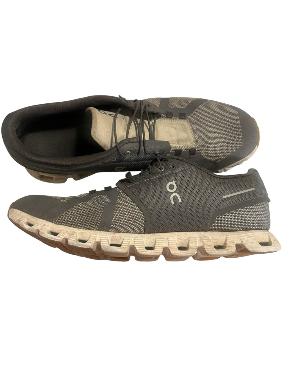 On Cloud Running Men’s Athletic Shoes — Gray and White - Size 13